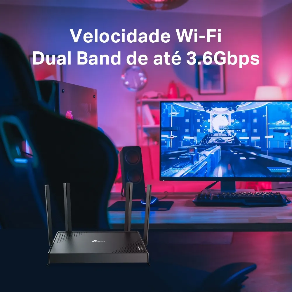 Interface de gerenciamento via app TP-Link Tether