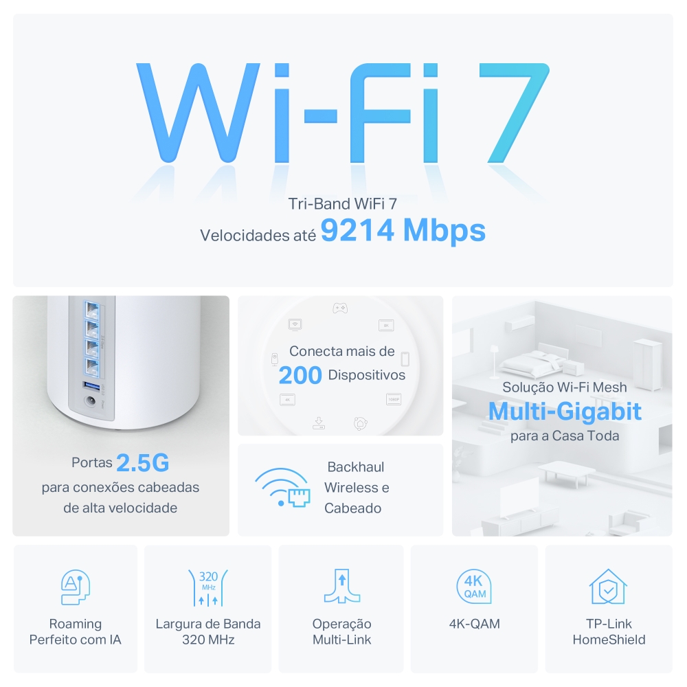 Deco BE65 Wi-Fi 7 detalhes